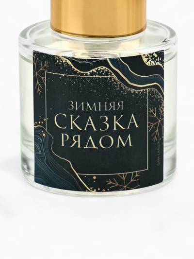 Диффузор ароматический палочки новогодний «Сказка рядом», аромат чёрного льда, 50 мл