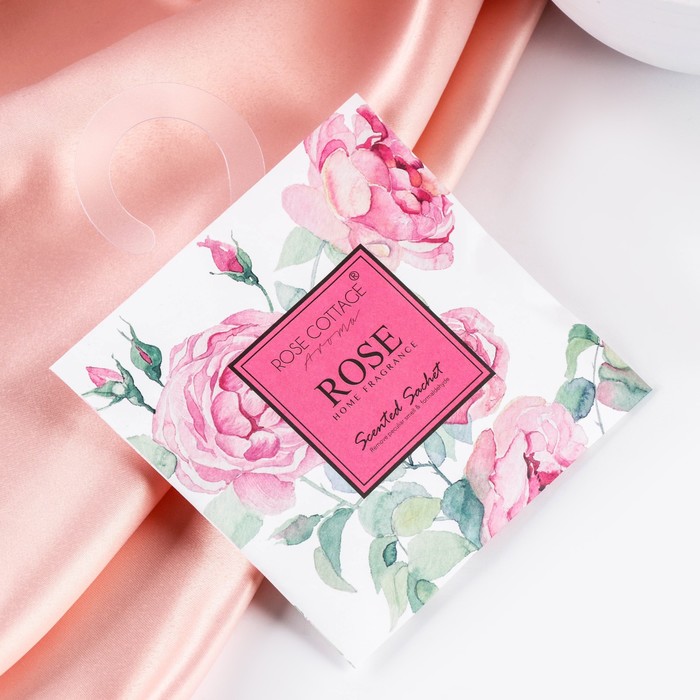 Аромасаше на подвесе ROSE COTTAGE AROMA, 11×11 см, 17 г, роза - Фото 1