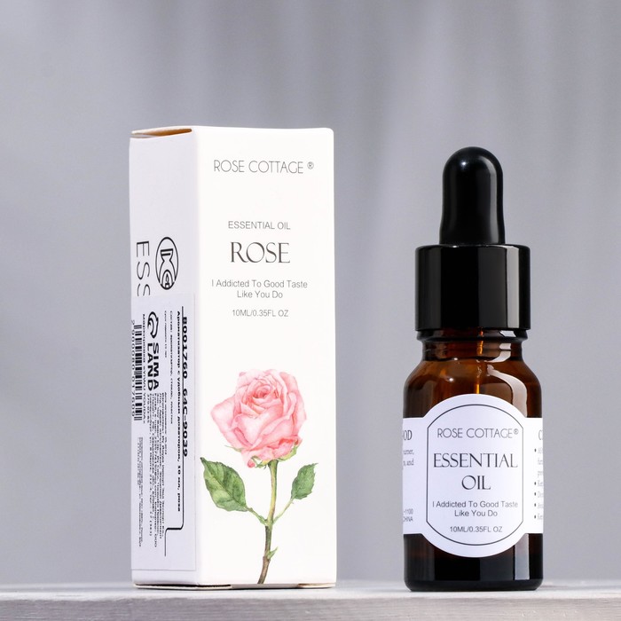Ароматическое масло с удобным дозатором ROSE COTTAGE AROMA, 10 мл, роза - Фото 1