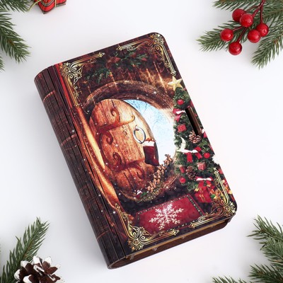 Шкатулка-книга «Новогодний уют», 20×13×5 см