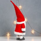 Кукла интерьерная "Дед Мороз в полосатых гетрах, красный" 80х24х14 см - Фото 4