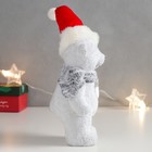 Фигурка полистоун «Медвежонок в колпаке с серебристой звездой», 29×11×9 см - фото 22636196