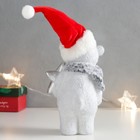 Фигурка полистоун «Медвежонок в колпаке с серебристой звездой», 29×11×9 см - фото 22636197