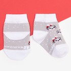 Набор новогодних носков Крошка Я «Зайчик», 2 пары, 6-8 см - Фото 6