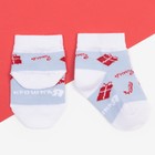 Набор новогодних детских носков Крошка Я «Снеговик», 2 пары, 6-8 см - Фото 4