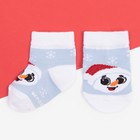 Набор новогодних детских носков Крошка Я «Снеговик», 2 пары, 6-8 см - Фото 5
