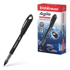 Ручка-роллер ErichKrause "Agile", узел 0.5 мм, чернила черные, мягкое и комфортное письмо 9202336 - фото 9902163