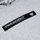 Худи President, размер XS, цвет серый - фото 61173