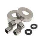 Душевая система ZEIN Z1008, смеситель, тропическая и ручная лейка, стойка, круглая, сатин - Фото 9