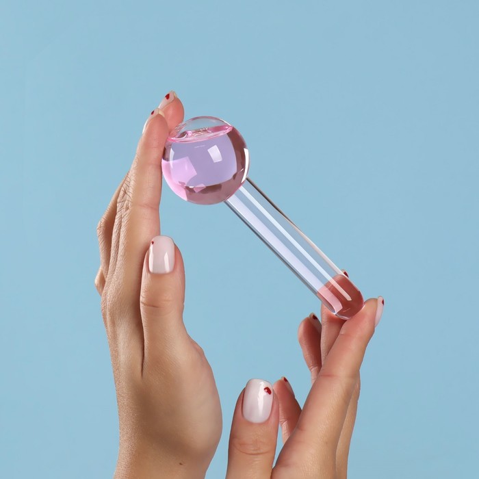 Массажёр для лица «Криосфера», d = 3 см, цвет розовый 30148