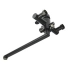 Смеситель для ванны ZEIN ZF3, излив 32 см, с душ набором, нержавеющая сталь, черный - Фото 5