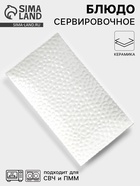 Блюдо сервировочное «Воздушность», 30.5×17 см, керамика, цвет белый - Фото 1