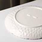 Тарелка керамическая десертная «Воздушность», d=20,5 см, цвет белый - Фото 3