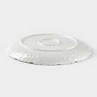 Тарелка обеденная «Воздушность», d=25.5 см, керамика, цвет белый 7610829