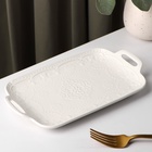 Блюдо Доляна «Сьюзен», 25×14.5 см, керамика, белое - Фото 6