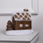 Светодиодная фигура «Зимний домик» 22 × 21 × 17 см, акрил, 30 LED, 220 В, свечение тёплое белое - фото 6668411