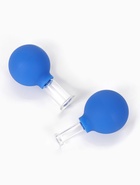 Набор вакуумных банок для массажа, стеклянные, d 1,5/2.4 см, 2 шт., цвет голубой - Фото 4