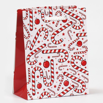 Пакет подарочный новогодний ламинированный «Зимняя история», S 12 х 15 х 5.5 см