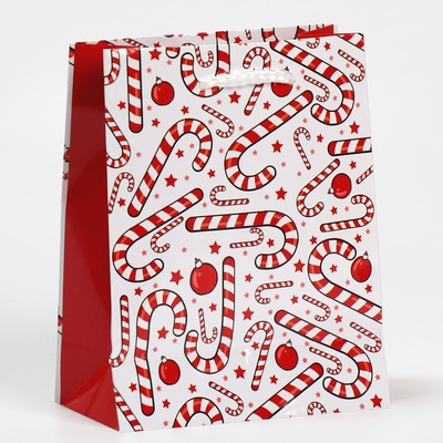 Пакет подарочный новогодний ламинированный «Зимняя история», S 12 х 15 х 5.5 см