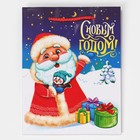 Пакет ламинированный вертикальный «Дедушка Мороз», MS 18 × 23 × 8 см - Фото 6