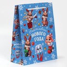 Пакет подарочный новогодний ламинированный «Счастье рядом», ML 21×25×8 см 7697953