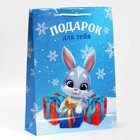 Пакет подарочный новогодний ламинированный «Зайчонок», L 28 х 38 х 9 см 7697968 - фото 16746231