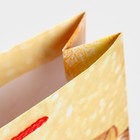 Пакет подарочный новогодний ламинированный «Поздравляю», L 28×38×9 см 7697970