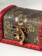 Шкатулка для украшений «Сундучок. Незабудки», дерево, 6×5.8×8.4 см - Фото 3