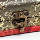 Шкатулка для украшений «Сундучок. Незабудки», дерево, 6×5.8×8.4 см - Фото 3