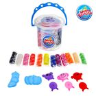 Тесто для лепки 12 цветов по 17 г + 8 предметов - Фото 1