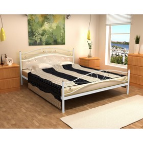 Кровать «Надежда Plus»,1800×2000 мм, металл, изголовье мягкое, цвет белый