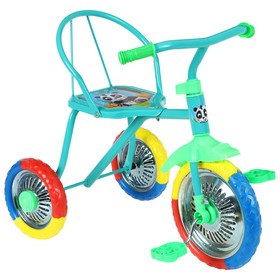 Велосипед трёхколёсный Micio «Зверята», колёса 10"/8", цвет бирюзовый