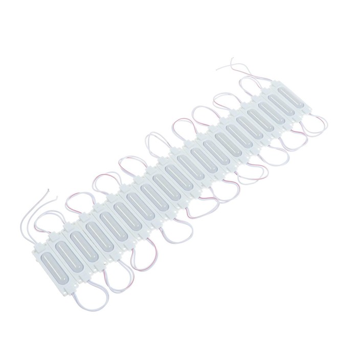 Светодиодный модуль SMD5730, 2 Вт, 6 LED, 190 Лм, IP65, 6500К, 12 В, холодный белый, 20 шт.