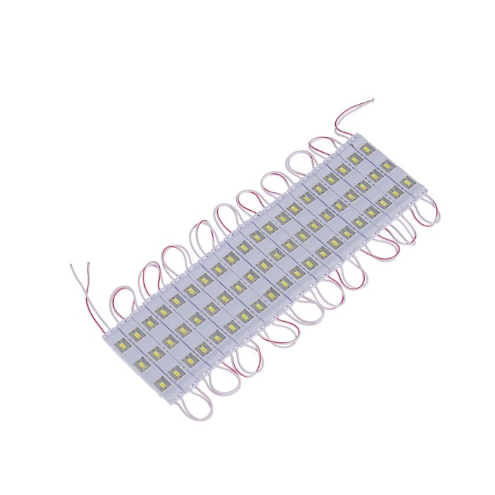 Светодиодный модуль SMD5630, 1.5 Вт, 3 LED, 135 Lm, IP65, 6500К ,12V БЕЛЫЙ, набор 20 шт. - фото 1891346098