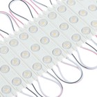 Светодиодный модуль SMD5630, 2 Вт, 3 LED, 180 Лм, IP65, 3000К, 12 В, 20 шт., свечение тёплое белое - Фото 1