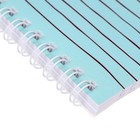 Тетрадь 48 листов в линованная на гребне "Ленивец", обложка мелованный картон, матовая ламинация, тиснение, блок 70 г/м² - фото 38157704