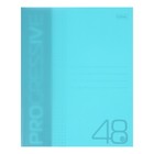 Тетрадь 48 листов в клетку PROGRESSIVE Бирюзовая, пластиковая обложка, блок 65 г/м² - Фото 1