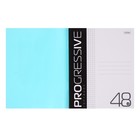 Тетрадь 48 листов в клетку PROGRESSIVE Бирюзовая, пластиковая обложка, блок 65 г/м² - Фото 2