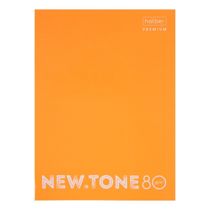 Тетрадь на 4-х кольцах А4, 80 листов в клетку NEWtone PASTEL Оранж, глянцевая ламинация