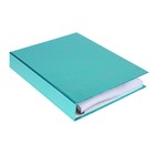 Тетрадь на 4 кольцах А5, 120 листов в клетку "Мята. METALLIC", обложка бумвинил, блок офсет - фото 21717412