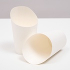 Упаковка для картофеля фри, белая, 13,2 х 9,1 х 6 см - Фото 2