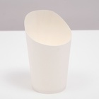 Упаковка для картофеля фри, белая, 13,2 х 9,1 х 6 см - Фото 3