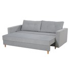 Прямой диван «Киото», механизм еврокнижка, велюр, цвет серый - Фото 3