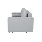 Прямой диван «Киото», механизм еврокнижка, велюр, цвет серый - Фото 5