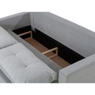 Прямой диван «Киото», механизм еврокнижка, велюр, цвет серый - Фото 6