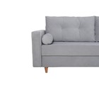 Прямой диван «Киото», механизм еврокнижка, велюр, цвет серый - Фото 8