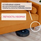 Прямой диван «Киото», механизм еврокнижка, велюр, цвет оранжевый - фото 12634540