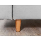 Прямой диван «Ванкувер», механизм еврокнижка, велюр, цвет серый - Фото 5