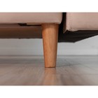 Прямой диван «Ванкувер», механизм еврокнижка, велюр, цвет бежевый - Фото 4