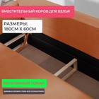 Прямой диван «Ванкувер», механизм еврокнижка, велюр, цвет оранжевый - Фото 7